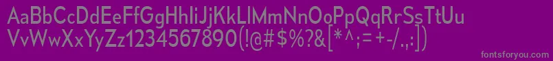 MesmerizeScBk Font – Gray Fonts on Purple Background