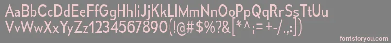 MesmerizeScBk Font – Pink Fonts on Gray Background