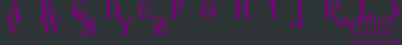 Saiba mais sobre a fonte Necromantic Fonte Necromantic – fontes roxas em um fundo preto