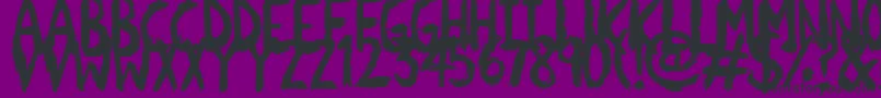 Scratchies Font – Black Fonts on Purple Background