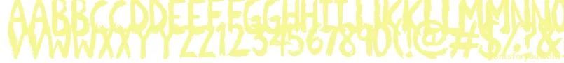 Fonte Scratchies – fontes amarelas