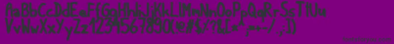 Matildan Font – Black Fonts on Purple Background