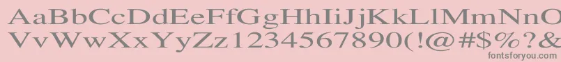 TempofontEx Font – Gray Fonts on Pink Background