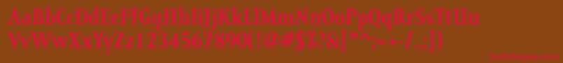 MramortextBold Font – Red Fonts on Brown Background