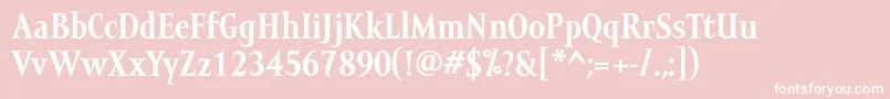 MramortextBold Font – White Fonts on Pink Background
