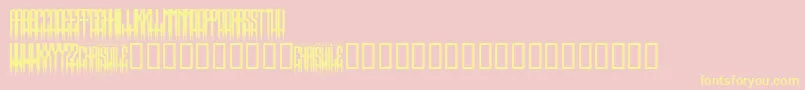 SpikedRegular Font – Yellow Fonts on Pink Background