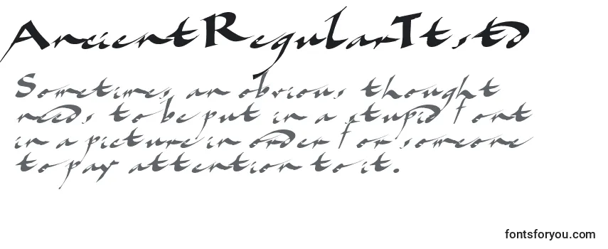 AncientRegularTtstd Font
