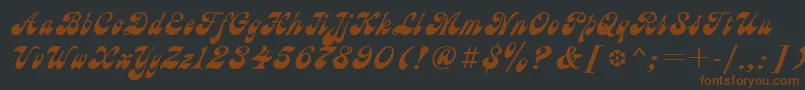 Ast Font – Brown Fonts on Black Background