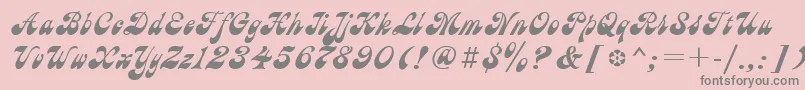 Ast Font – Gray Fonts on Pink Background