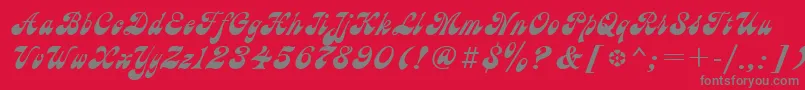 Ast Font – Gray Fonts on Red Background