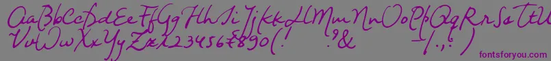 Nightwindsentsample Font – Purple Fonts on Gray Background