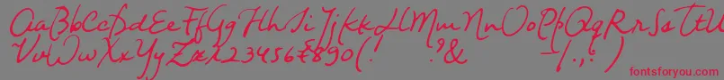 Nightwindsentsample Font – Red Fonts on Gray Background