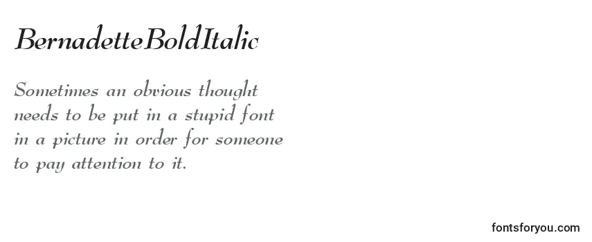 BernadetteBoldItalic-fontti