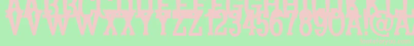 Koulouri Font – Pink Fonts on Green Background