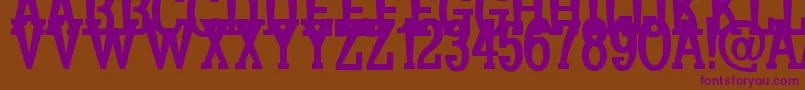 Koulouri Font – Purple Fonts on Brown Background
