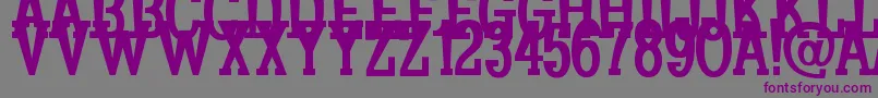 More about Koulouri Font Koulouri Font – Purple Fonts on Gray Background