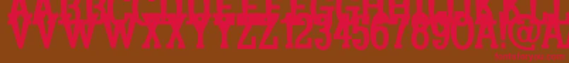 Koulouri Font – Red Fonts on Brown Background