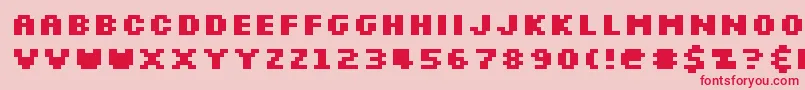 Slkscrb Font – Red Fonts on Pink Background