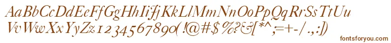 CaslonClassicoItalic Font – Brown Fonts