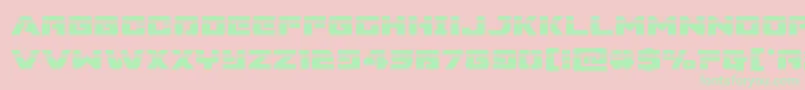 Supercommandolaser Font – Green Fonts on Pink Background