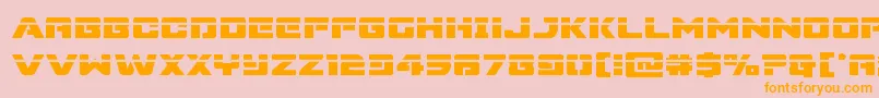 Supercommandolaser Font – Orange Fonts on Pink Background