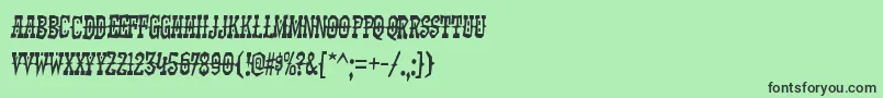 KadonkRegular Font – Black Fonts on Green Background