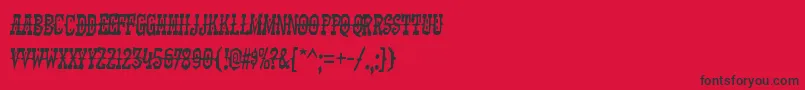 KadonkRegular-Schriftart – Schwarze Schriften auf rotem Hintergrund