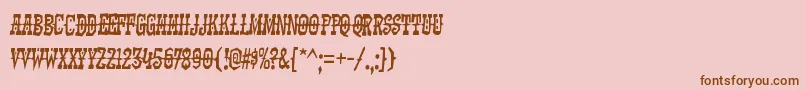 KadonkRegular Font – Brown Fonts on Pink Background