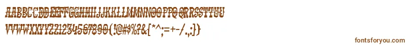 KadonkRegular Font – Brown Fonts on White Background