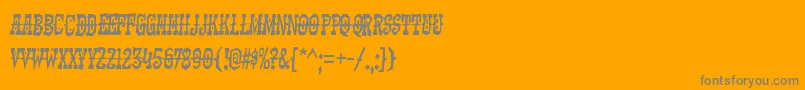 KadonkRegular Font – Gray Fonts on Orange Background