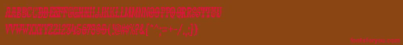 KadonkRegular Font – Red Fonts on Brown Background