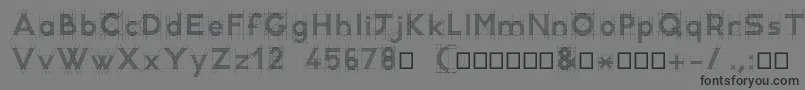 Шрифт RcDemo – чёрные шрифты на сером фоне