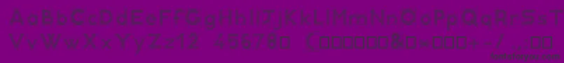 Fonte RcDemo – fontes pretas em um fundo violeta