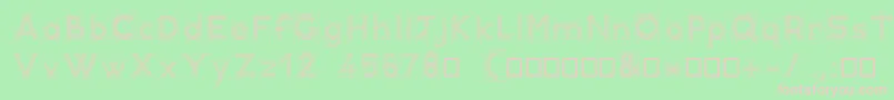 RcDemo Font – Pink Fonts on Green Background