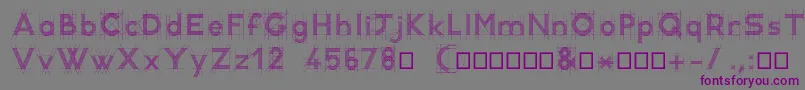 フォントRcDemo – 紫色のフォント、灰色の背景