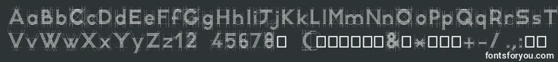 Шрифт RcDemo – белые шрифты на чёрном фоне