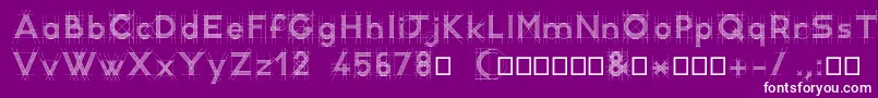 RcDemo Font – White Fonts on Purple Background