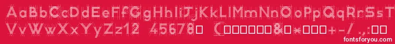 RcDemo Font – White Fonts on Red Background