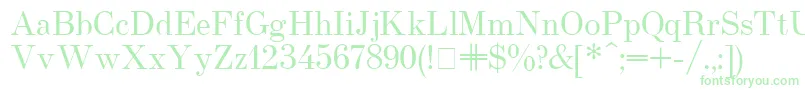 Usualnew Font – Green Fonts on White Background