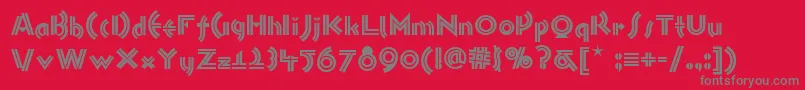 フォントMonkeybusinessnf – 赤い背景に灰色の文字