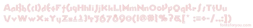Шрифт Monkeybusinessnf – розовые шрифты на белом фоне