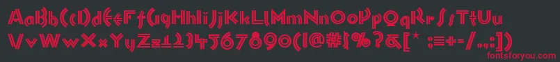 Monkeybusinessnf Font – Red Fonts on Black Background