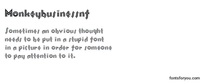 Monkeybusinessnf Font