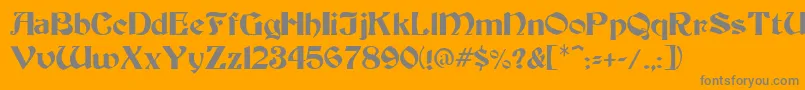 BoaltyRegular Font – Gray Fonts on Orange Background