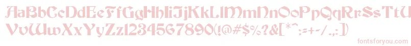 BoaltyRegular Font – Pink Fonts on White Background