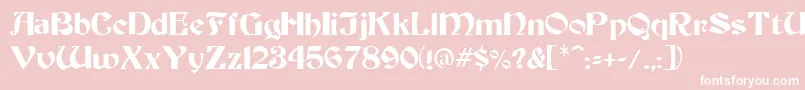 BoaltyRegular Font – White Fonts on Pink Background