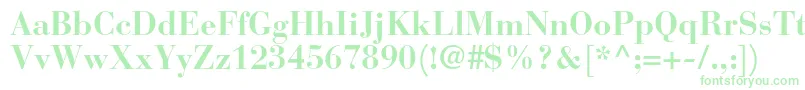 BauerbodonistdBold Font – Green Fonts on White Background