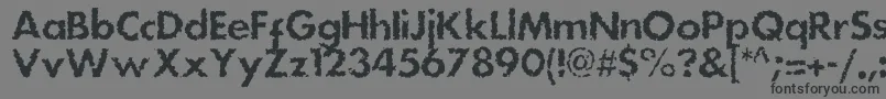Dsstainc-Schriftart – Schwarze Schriften auf grauem Hintergrund