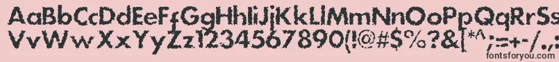 Dsstainc Font – Black Fonts on Pink Background