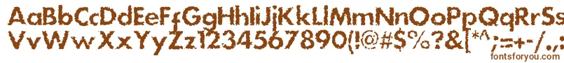 Шрифт Dsstainc – коричневые шрифты